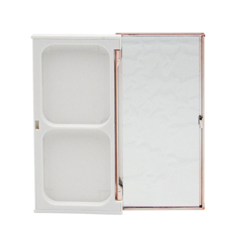 Wholesale CT Limited Edition Same Empty Case, Custom makeup 2 color plastic Eyeshadow Blush Case Palette packaging with mirror