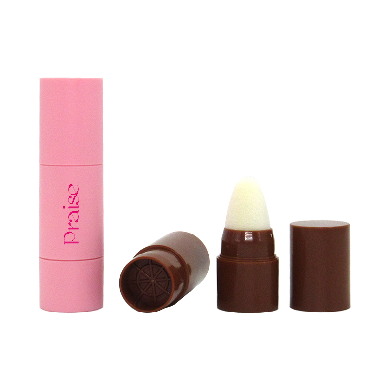 Wholesale round cosmetic concealer stick tube empty plastic hairline powder tube packaging