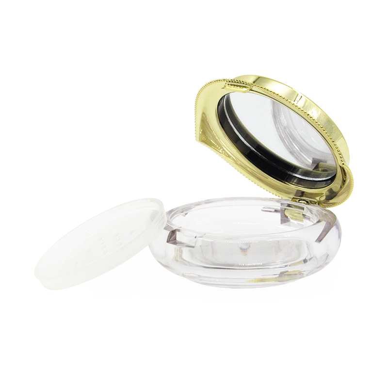 Factory Produces 8g Golden Flip Top Cosmetic Loose Powder Box Packaging