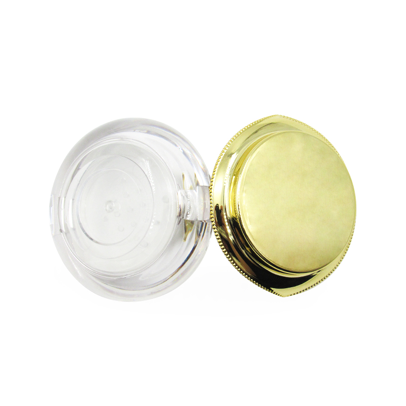 Factory Produces 8g Golden Flip Top Cosmetic Loose Powder Box Packaging