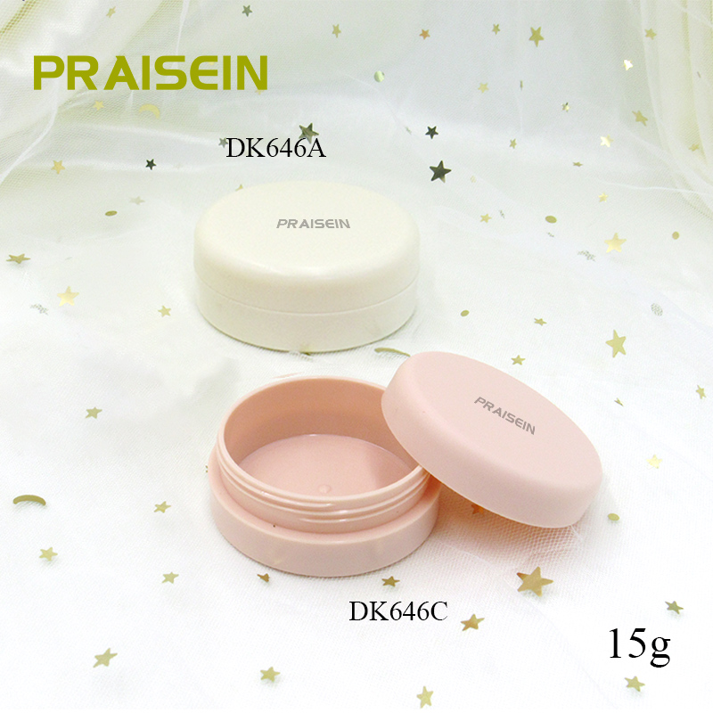 Free sample 15g cosmetics empty cream packaging round plastic face cream container skin care sample jar