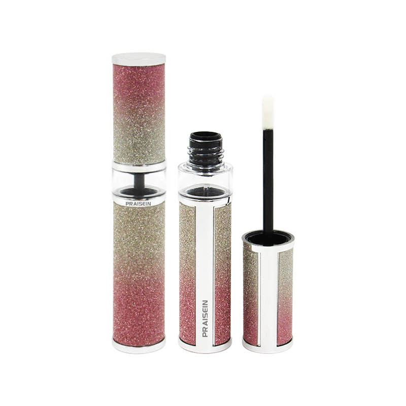 Rainbow mascara tube wholesale empty plastic mascara bottle with brush 6ml 7ml round lip gloss bottle packaging