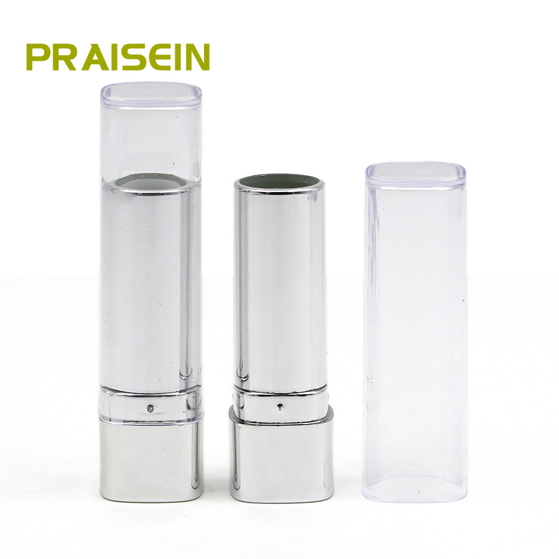 Wholesale Professional design makeup plastic square empty lipstick tube container packaging