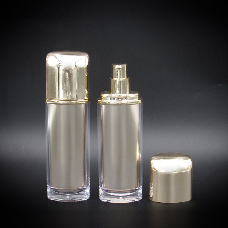 New design 40ml/50ml oval empty plastic press tybe bottle cosmetic foundation lotion packaging bottle manufacturer processing