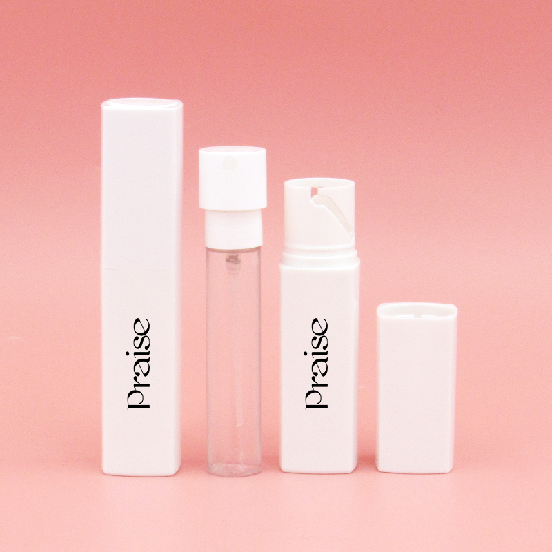 8ml oral spray freshener container empty round portable cosmetic perfume bottle, mini spray bottle packaged custom