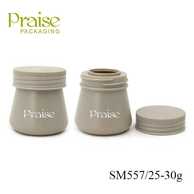 Wholesale 25g-30g HDPE plastic skin care jars for empty cream containers