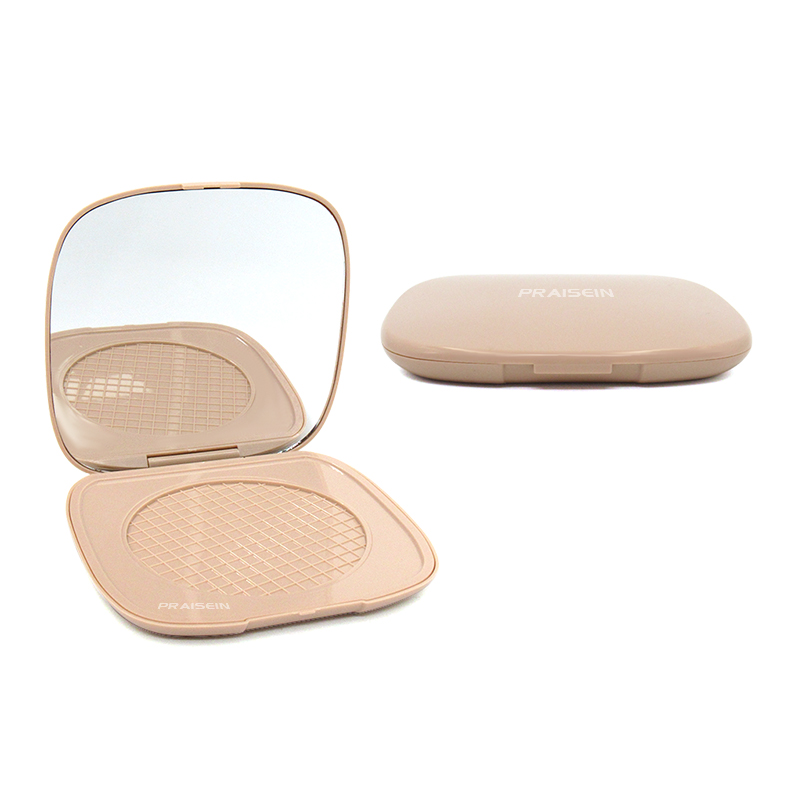 OEM ODM Square 4 color eyeshadow case cosmetics packaging container empty plastic powder compact case