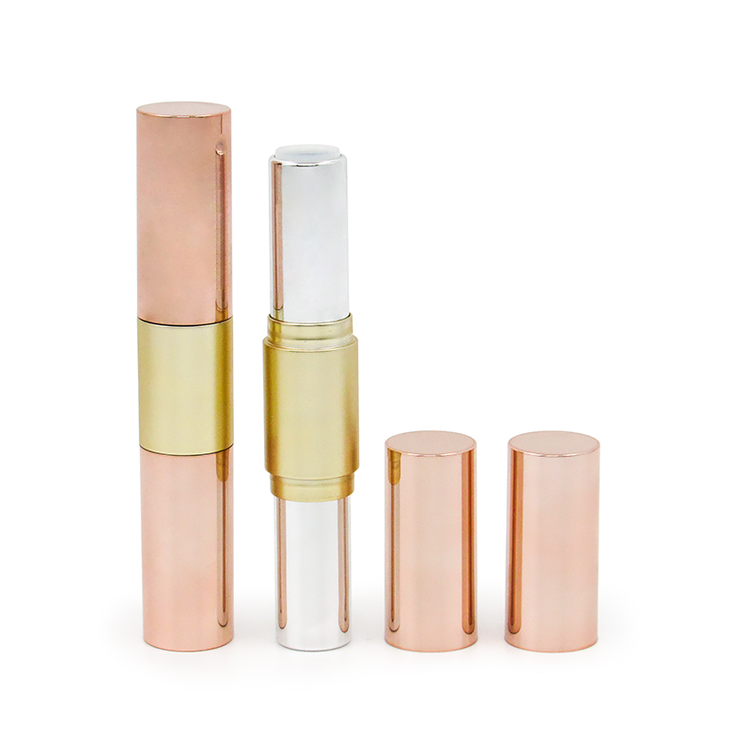 Wholesale custom empty round highlighter concealer tube double-head cosmetic facial contouring stick container packaging