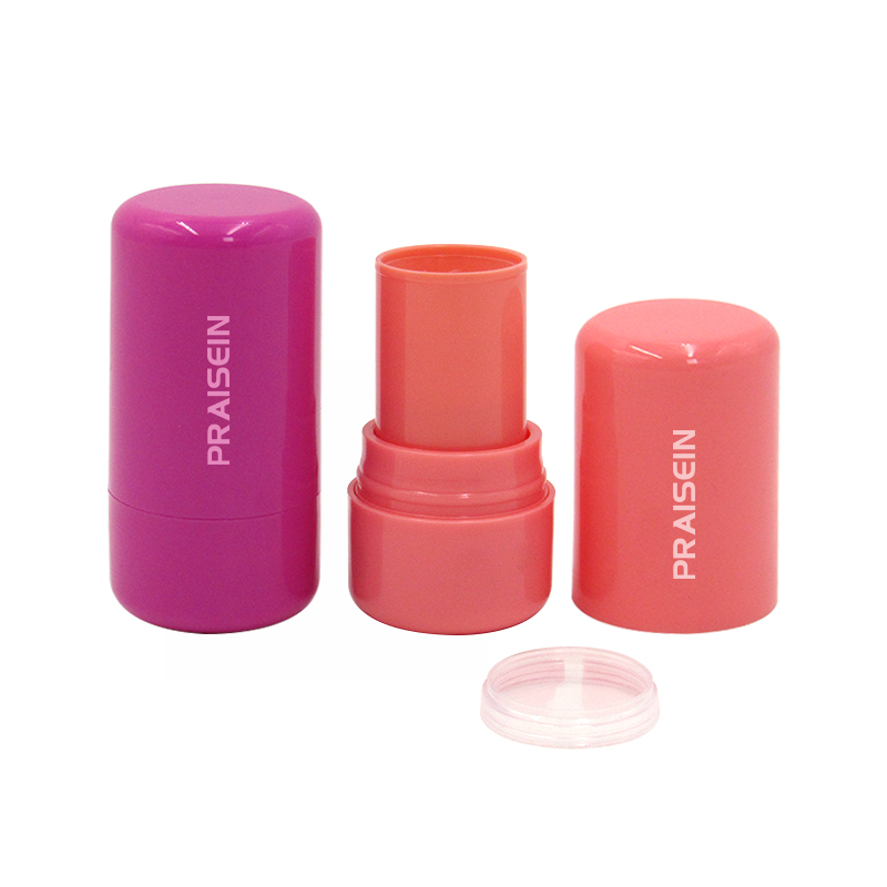 5g 13g high quality empty foundation stick cosmetics container own brand round plastic blush stick packaging