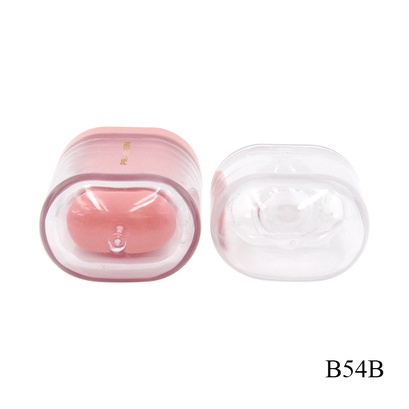 Double wall plastic empty cosmetic lip gloss tubes custom color 5ml clear lip gloss packaging manufacturer